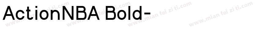 ActionNBA Bold字体转换